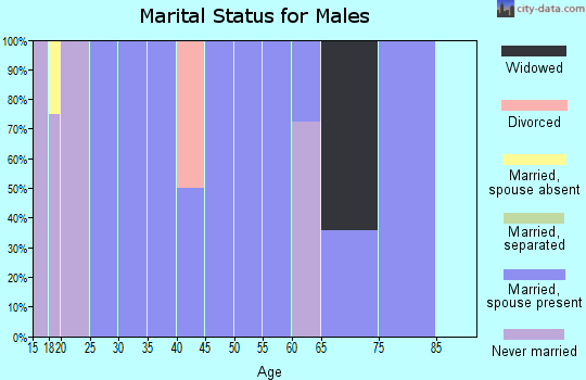 Zip code 67512 marital status for males