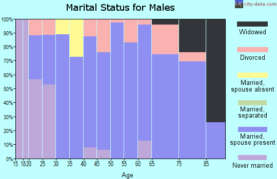 Zip code 67522 marital status for males