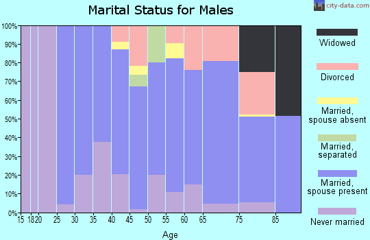 Zip code 67547 marital status for males