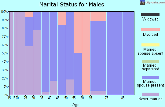 Zip code 67566 marital status for males