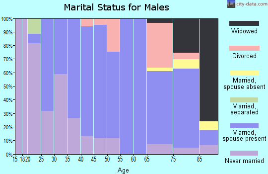 Zip code 67740 marital status for males