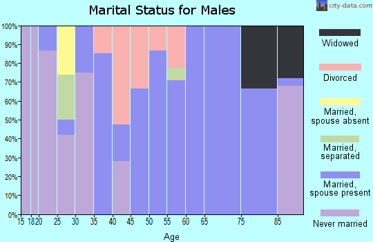 Zip code 67838 marital status for males