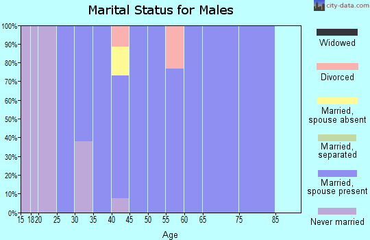 Zip code 67952 marital status for males