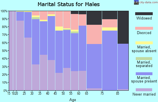Zip code 68106 marital status for males