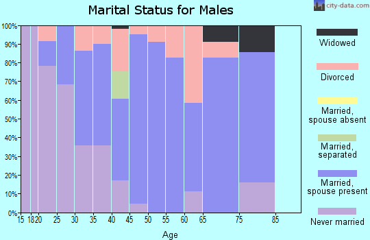 Zip code 68157 marital status for males