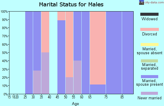 Zip code 68348 marital status for males