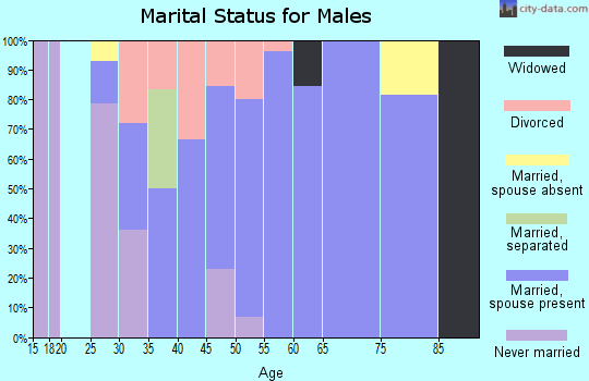 Zip code 68367 marital status for males