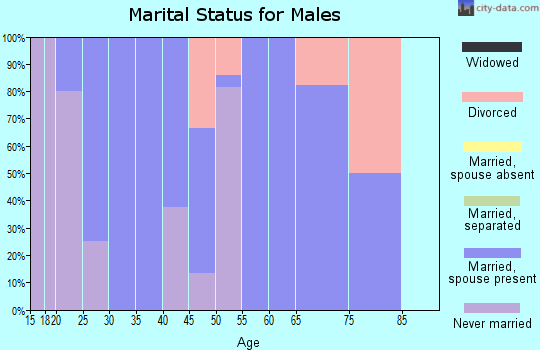 Zip code 68368 marital status for males