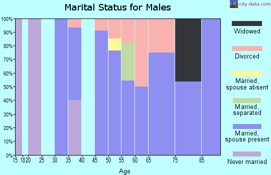 Zip code 68453 marital status for males