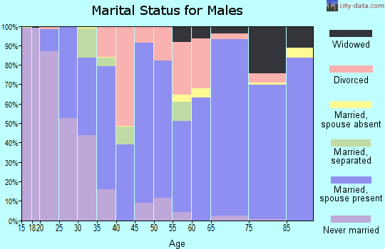 Zip code 68467 marital status for males