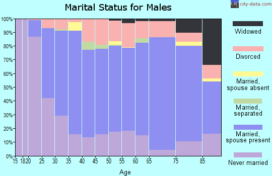 Zip code 68506 marital status for males