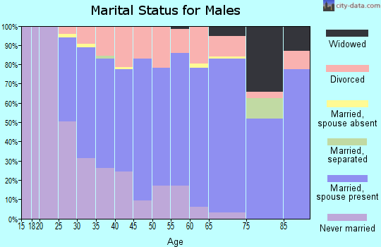 Zip code 68507 marital status for males