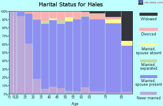 Zip code 68516 marital status for males