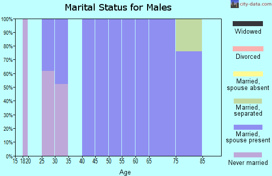 Zip code 68520 marital status for males