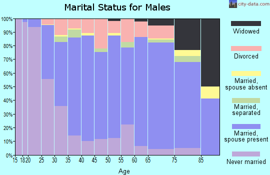 Zip code 68521 marital status for males