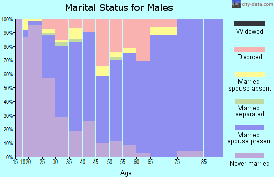 Zip code 68522 marital status for males