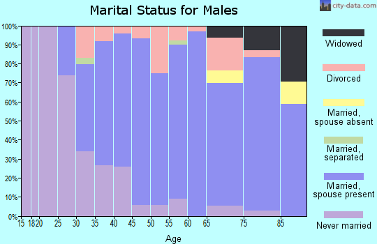 Zip code 68620 marital status for males