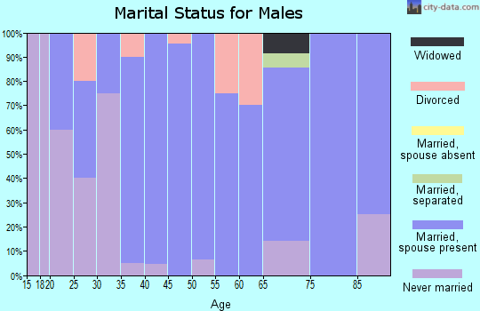 Zip code 68710 marital status for males
