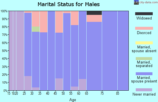 Zip code 68726 marital status for males