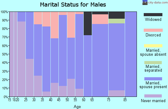 Zip code 68729 marital status for males