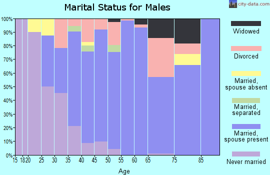 Zip code 68731 marital status for males