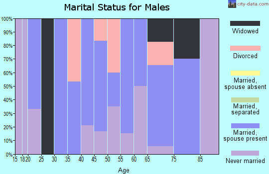 Zip code 68746 marital status for males