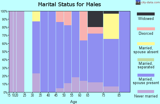 Zip code 68768 marital status for males