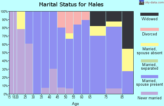 Zip code 68771 marital status for males