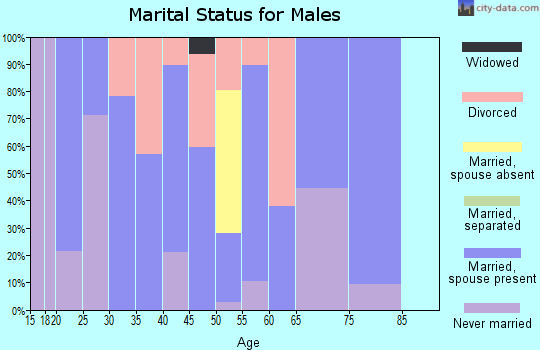 Zip code 68810 marital status for males