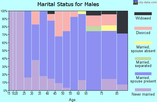 Zip code 68825 marital status for males