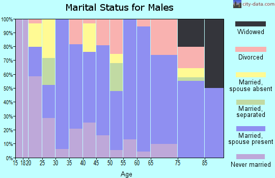 Zip code 68840 marital status for males