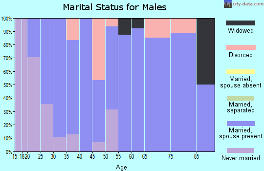 Zip code 68841 marital status for males