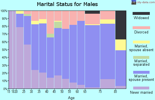 Zip code 68847 marital status for males