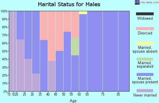 Zip code 68855 marital status for males