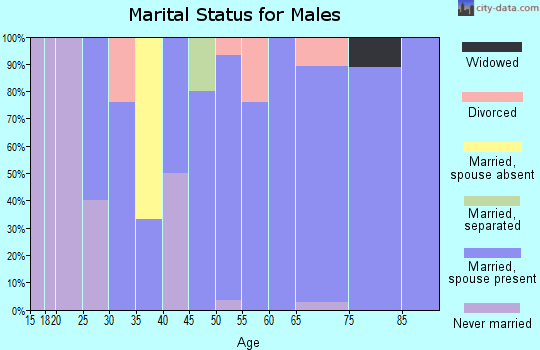 Zip code 68856 marital status for males
