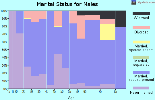 Zip code 68862 marital status for males