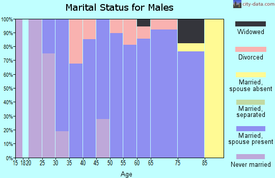 Zip code 68866 marital status for males