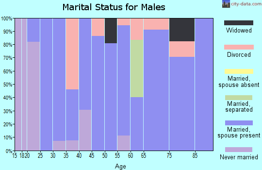 Zip code 68928 marital status for males