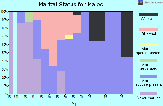 Zip code 68938 marital status for males