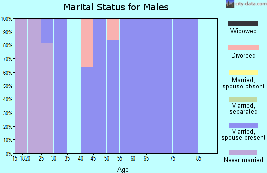 Zip code 68940 marital status for males