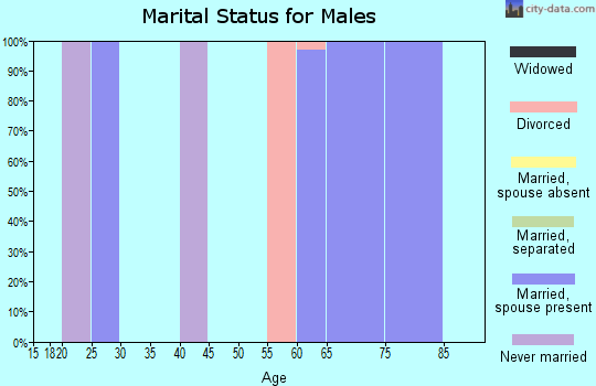 Zip code 68946 marital status for males
