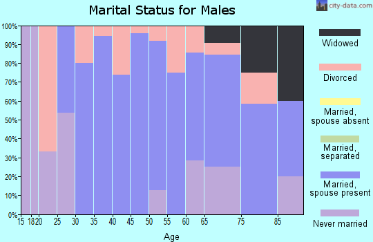 Zip code 68966 marital status for males