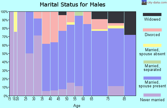 Zip code 69130 marital status for males
