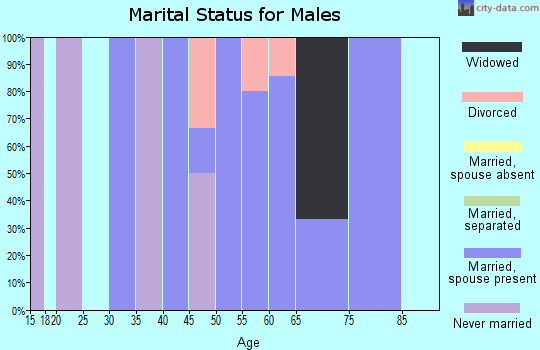 Zip code 69216 marital status for males