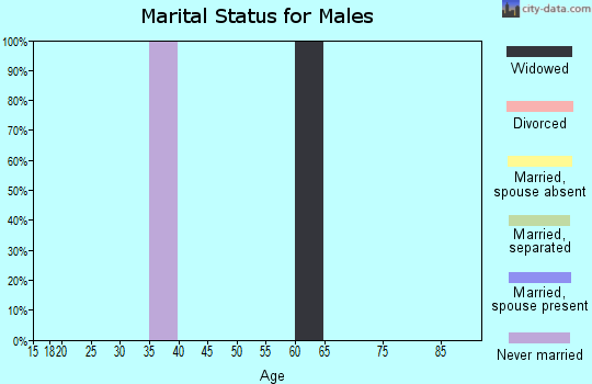 Zip code 70513 marital status for males