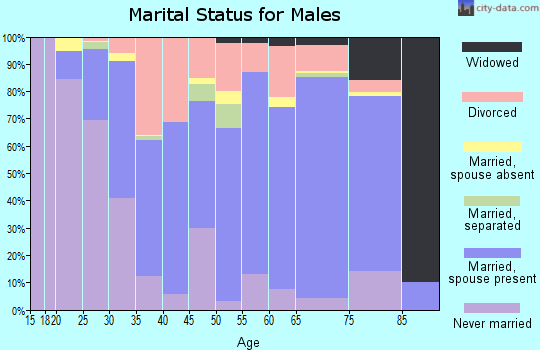 Zip code 70517 marital status for males
