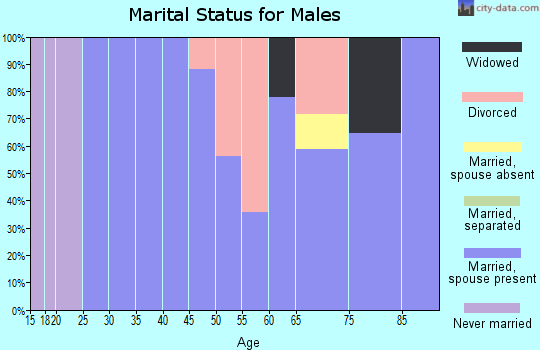 Zip code 71336 marital status for males