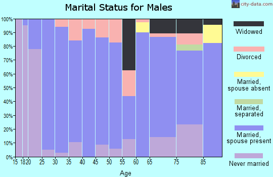 Zip code 71341 marital status for males