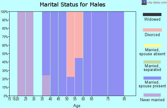 Zip code 71426 marital status for males
