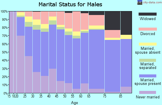 Zip code 71446 marital status for males